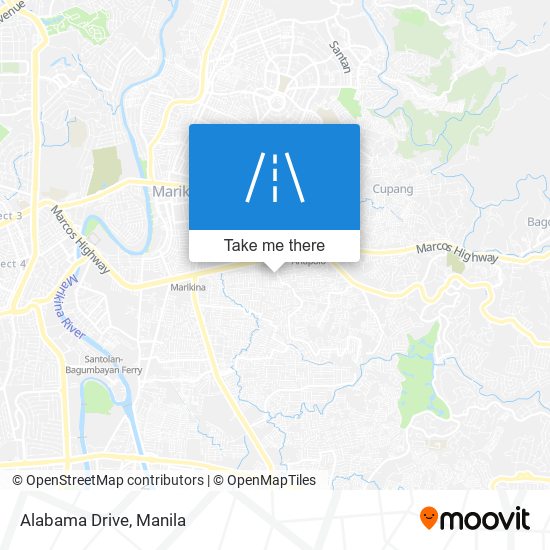 Alabama Drive map