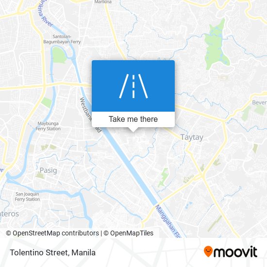 Tolentino Street map