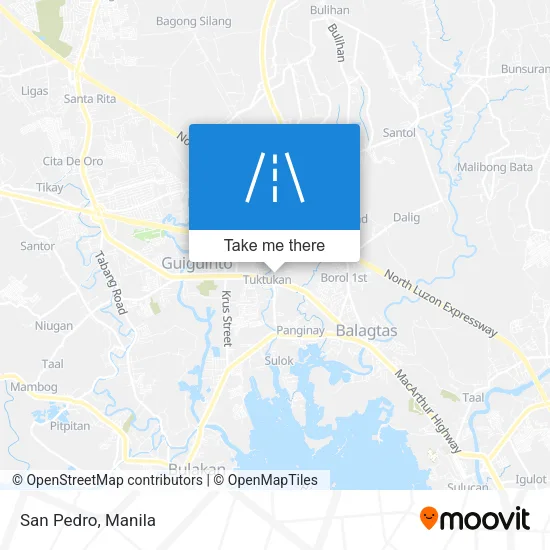 San Pedro map
