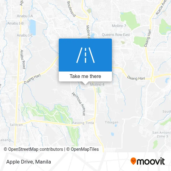 Apple Drive map