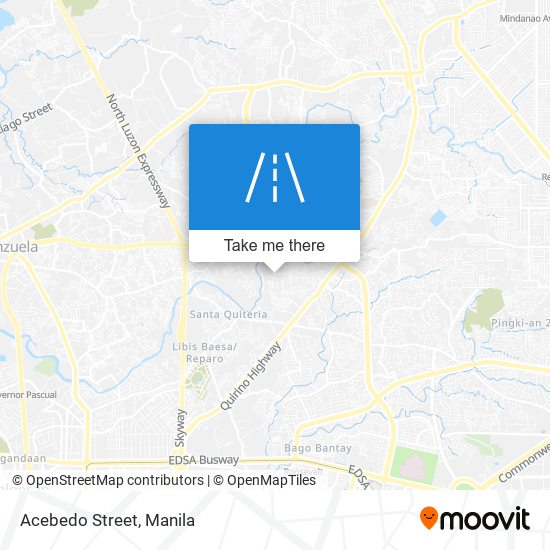 Acebedo Street map