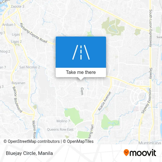 Bluejay Circle map