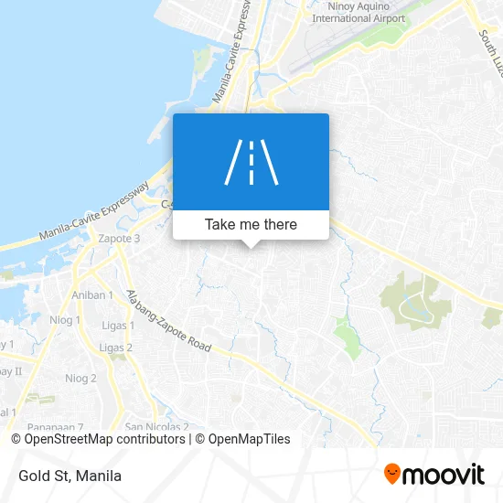 Gold St map