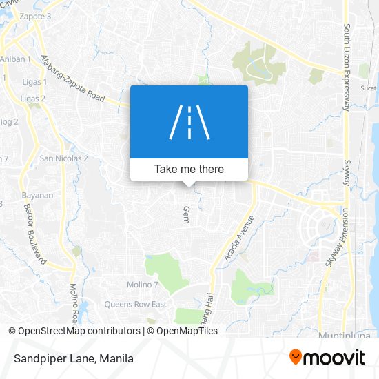 Sandpiper Lane map