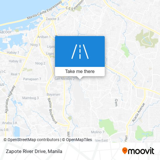 Zapote River Drive map