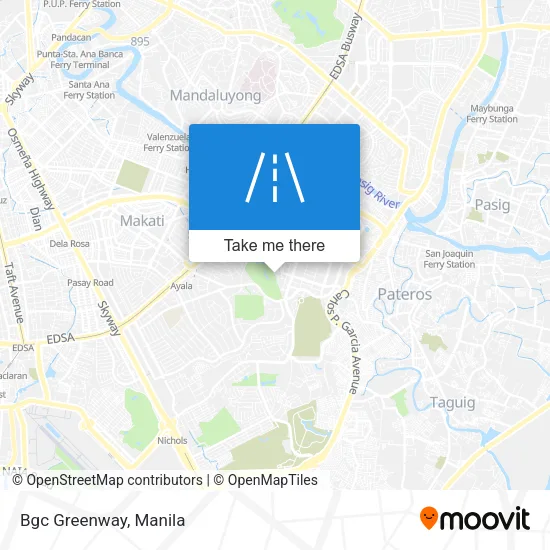 Bgc Greenway map