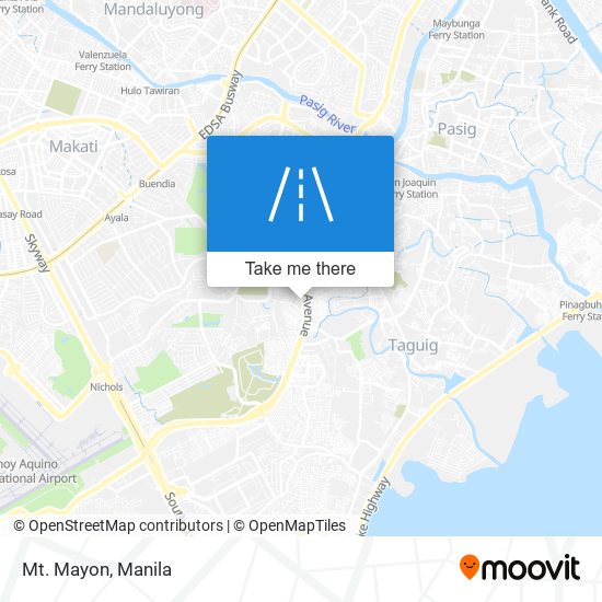 Mt. Mayon map