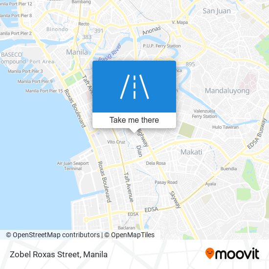Zobel Roxas Street map