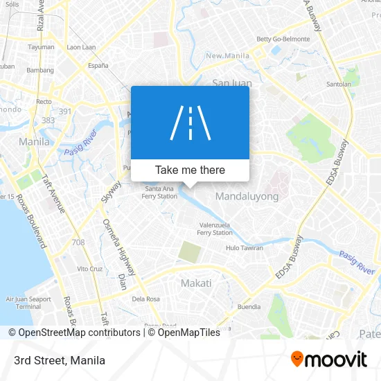 3rd Street map