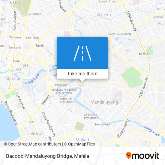 Bacood-Mandaluyong Bridge map