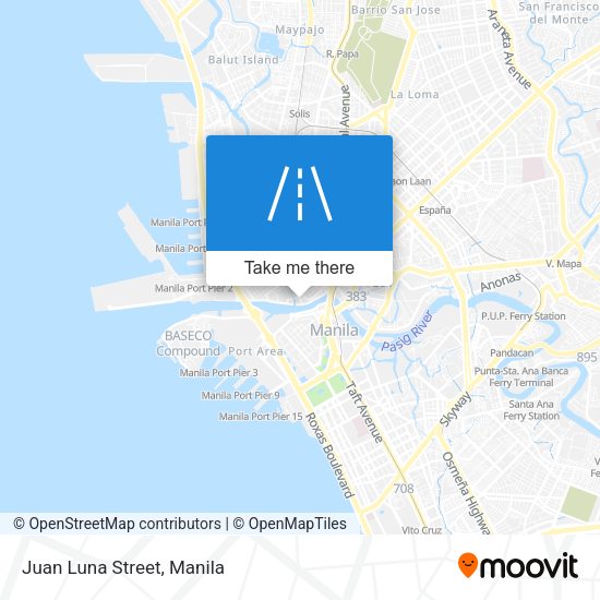 Juan Luna Street map