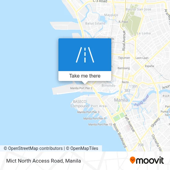 Mict North Access Road map