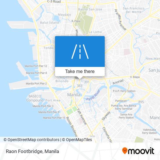 Raon Footbridge map