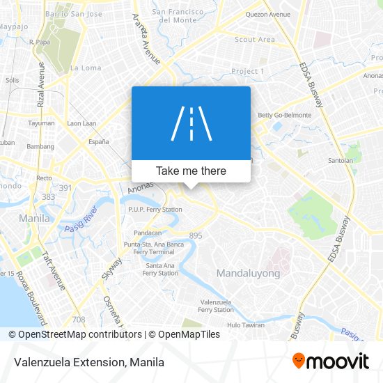 Valenzuela Extension map