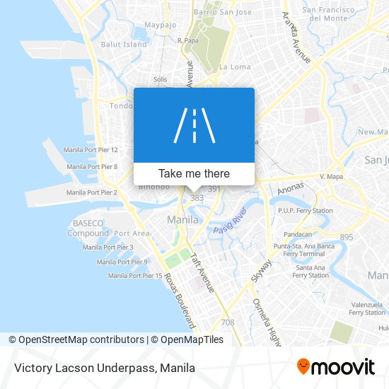 Victory Lacson Underpass map