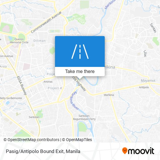 Pasig/Antipolo Bound Exit map