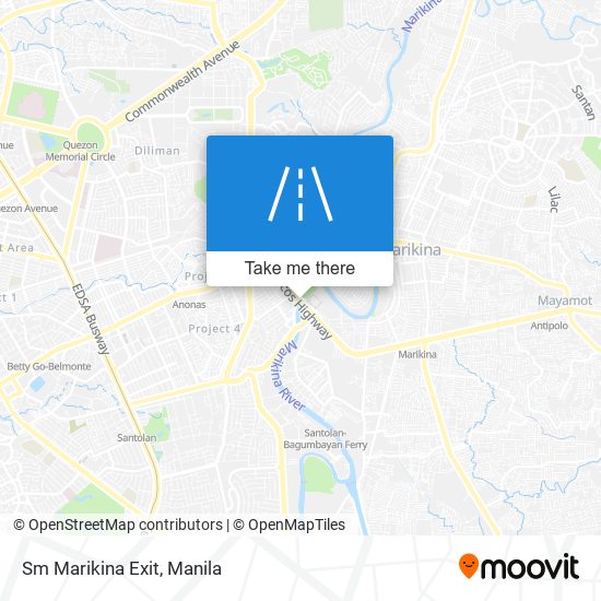 Sm Marikina Exit map