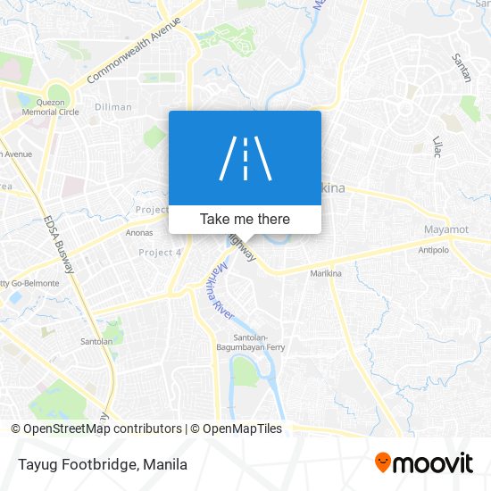 Tayug Footbridge map