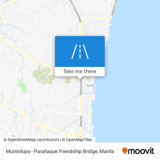 Muntinlupa - Parañaque Friendship Bridge map