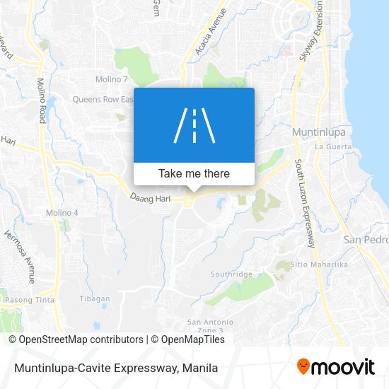 Muntinlupa-Cavite Expressway map
