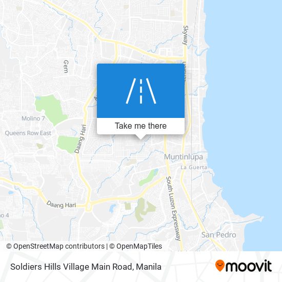 Soldiers Hills Village Main Road map