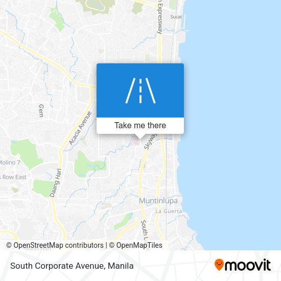 South Corporate Avenue map