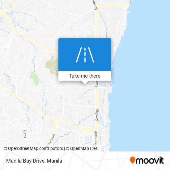 Manila Bay Drive map