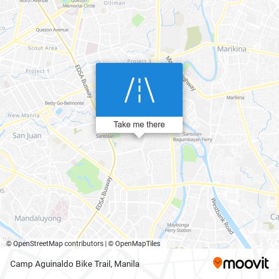 Camp Aguinaldo Bike Trail map