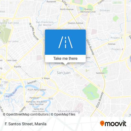 F. Santos Street map