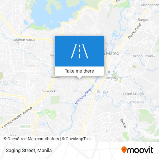 Saging Street map