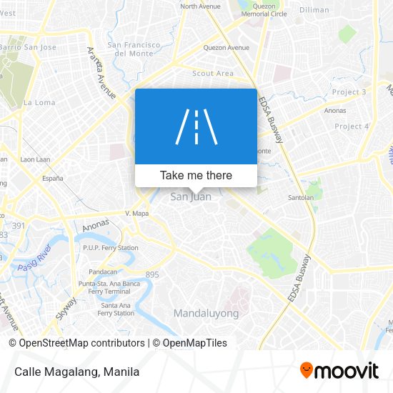 Calle Magalang map