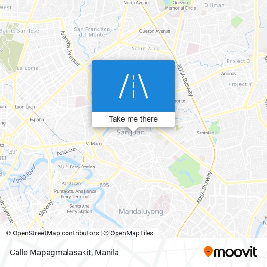 Calle Mapagmalasakit map