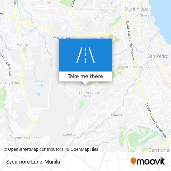 Sycamore Lane map