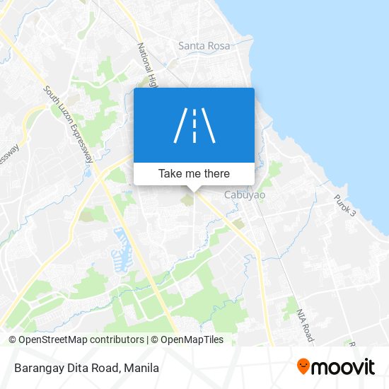 Barangay Dita Road map