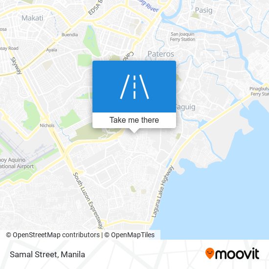 Samal Street map