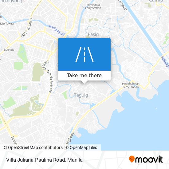 Villa Juliana-Paulina Road map