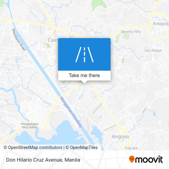 Don Hilario Cruz Avenue map