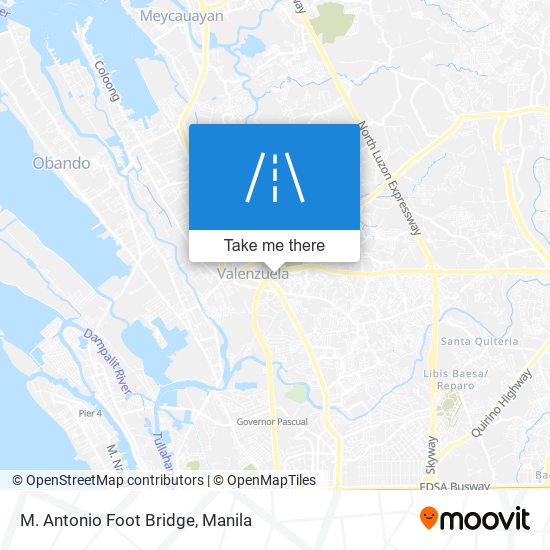 M. Antonio Foot Bridge map