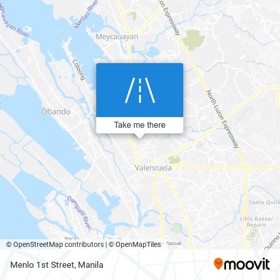 Menlo 1st Street map