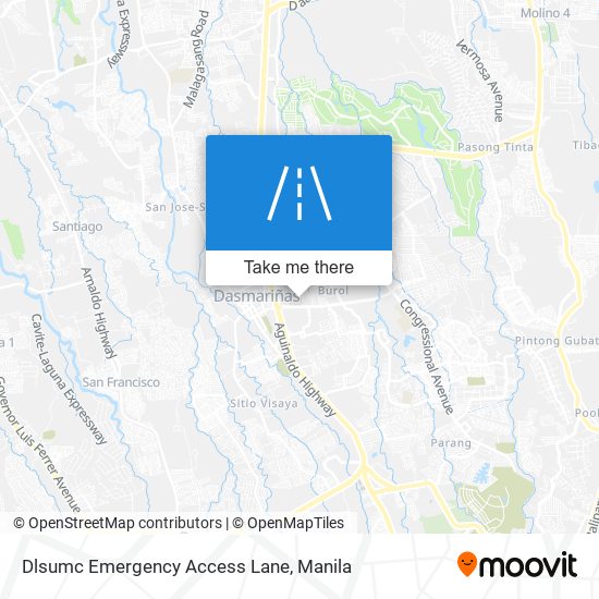 Dlsumc Emergency Access Lane map