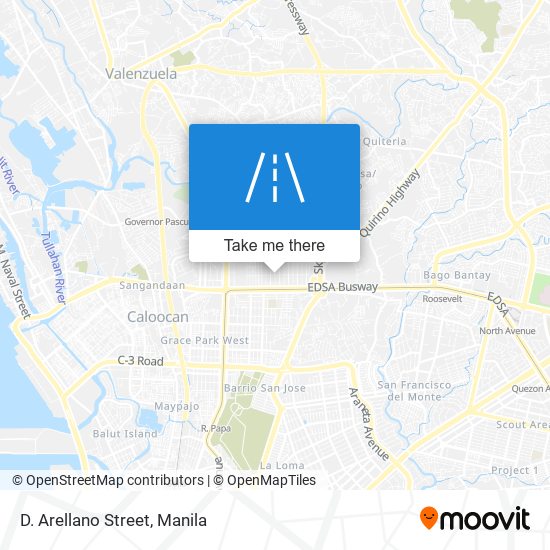 D. Arellano Street map