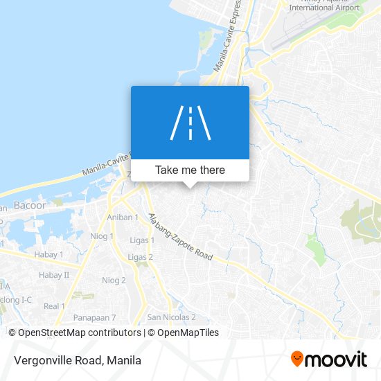 Vergonville Road map