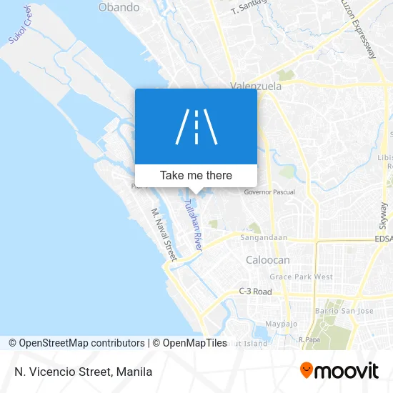 N. Vicencio Street map