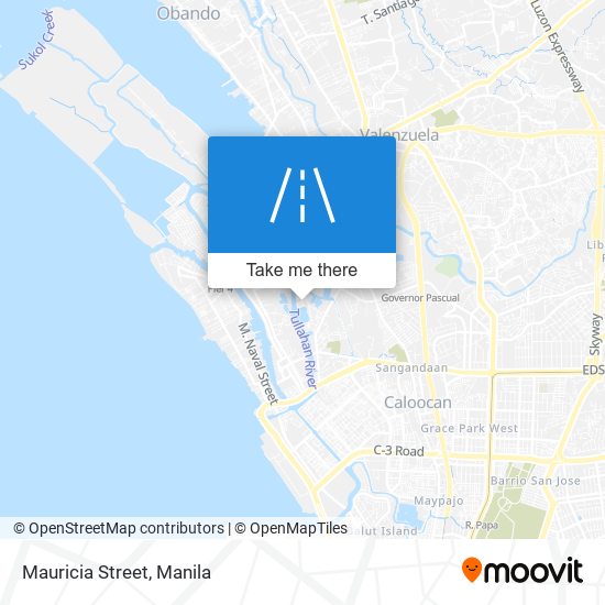 Mauricia Street map