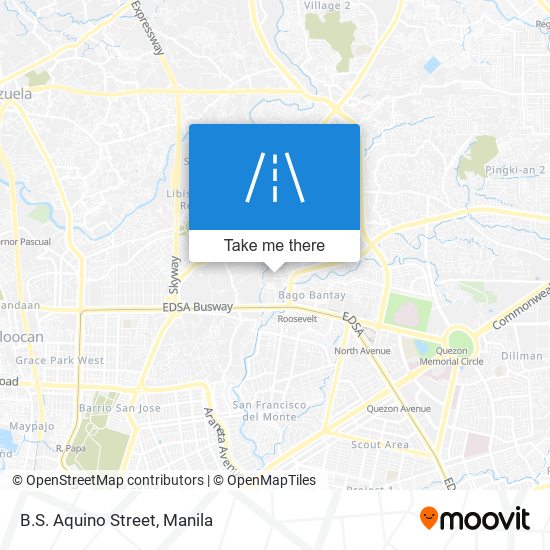 B.S. Aquino Street map