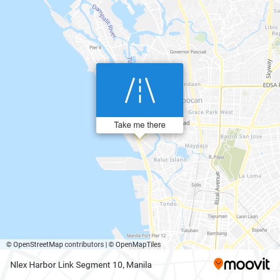 Nlex Harbor Link Segment 10 map