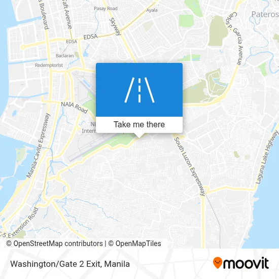 Washington/Gate 2 Exit map