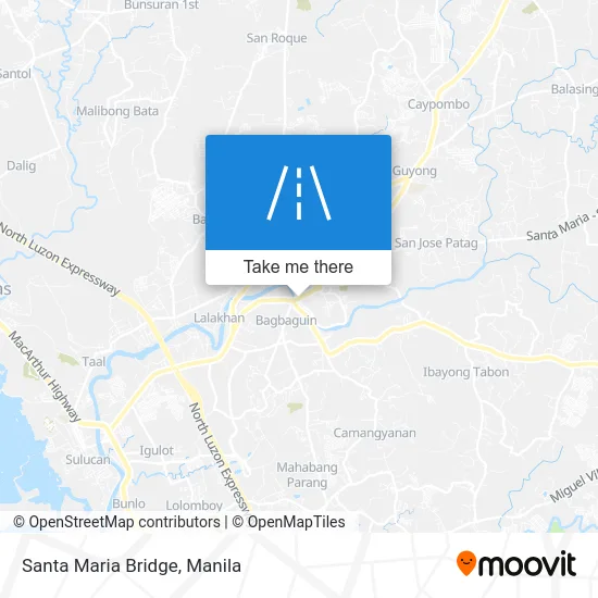 Santa Maria Bridge map