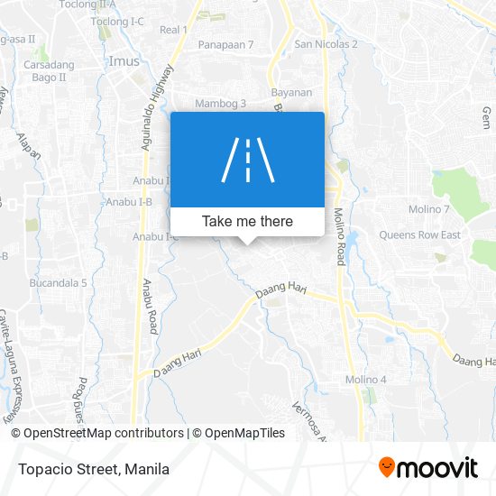 Topacio Street map