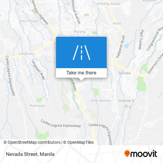 Nevada Street map